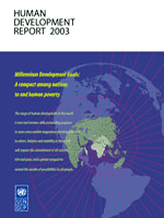 UNDP: Human Development Report 2003