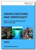 Bericht zu den Umweltökonomischen Gesamtrechnungen (UGR) 2003 / destatis