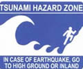 Tsunami-Warnschild/ Großansicht bei: National Park Service (NPS)