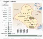 Infografik: Truppen im Irak; Großansicht [FR]