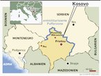 FR-Infografik: Landkarte vom Kosovo
