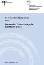 Sachstand und Eckpunkte zum Nationalen Entwickungsplan Elektromobilitt