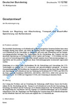 CCS-Gesetzentwurf: Bundestagsdrucksache 16/12782