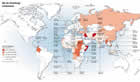 Flüchtlinge weltweit 2009:  Grafik Großansicht