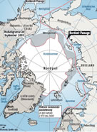 Nordost-Passage-Arktis:  Grafik Großansicht