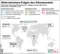 Wahrnehmbare Folgen des Klimawandels / Infografik Globus 6386 vom 08.05.2014 