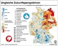 Zukunftsperspektiven;_DE-Regionen: Globus Infografik 11048/ 03.06.2016