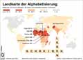 Alphabetisierung-Welt-2015 / Infografik Globus 12094 vom 10.11.2017