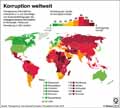Korruptionsindex_Welt 2019 / Infografik Globus 13014 vom 15.02.2019