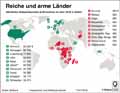 Reiche und arme Lnder / Infografik Globus 13420 vom 06.09.2019