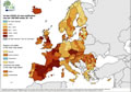 Europakarte zur 14-Tage-Inzidenz von COVID-19