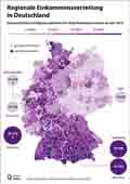 Regionale Einkommensverteilung in Deutschland / Infografik Globus 15352 vom 29.04.2022